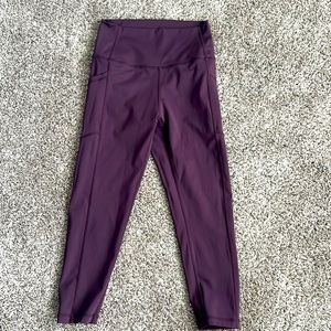 Zyia leggings, purple size 4